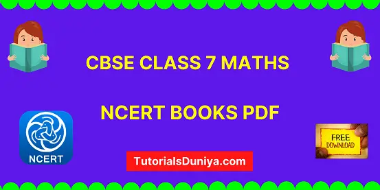CBSE Class 7 Maths NCERT Book All Chapters pdf 2022-2023