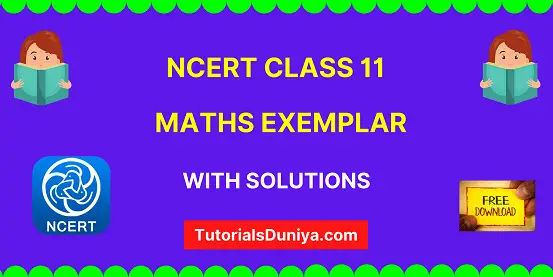 NCERT Exemplar Class 11 Maths with solutions book pdf
