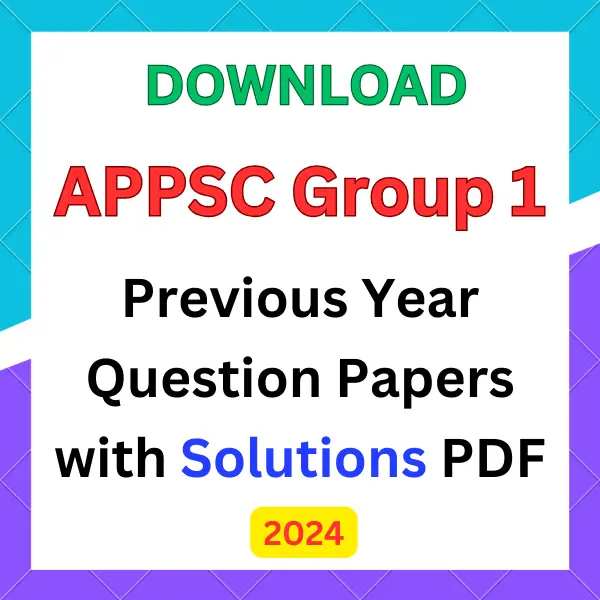 APPSC Group 1 previous year question papers