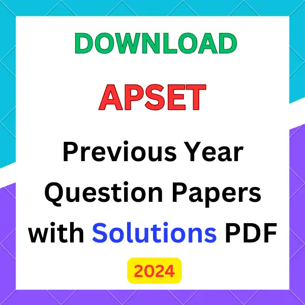 APSET previous question papers