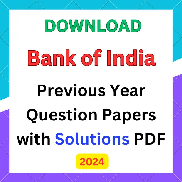 Bank of India previous year question papers