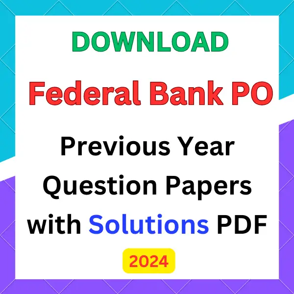 Federal Bank PO question papers