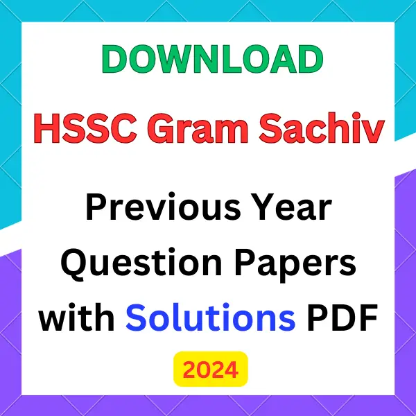 HSSC Gram Sachiv previous year question papers