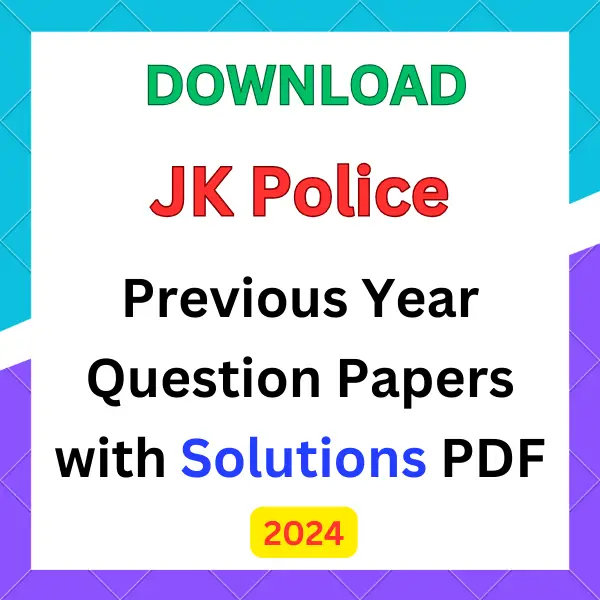 JK Police previous year question papers