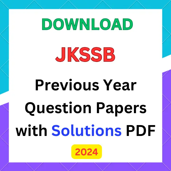 JKSSB previous year papers pdf with answers