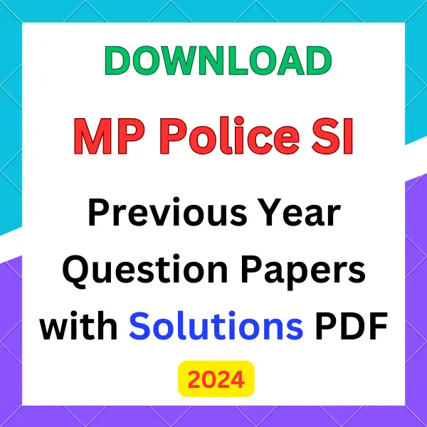 MP SI Previous Year Question Papers