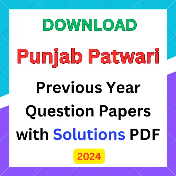 Punjab Patwari previous year question papers