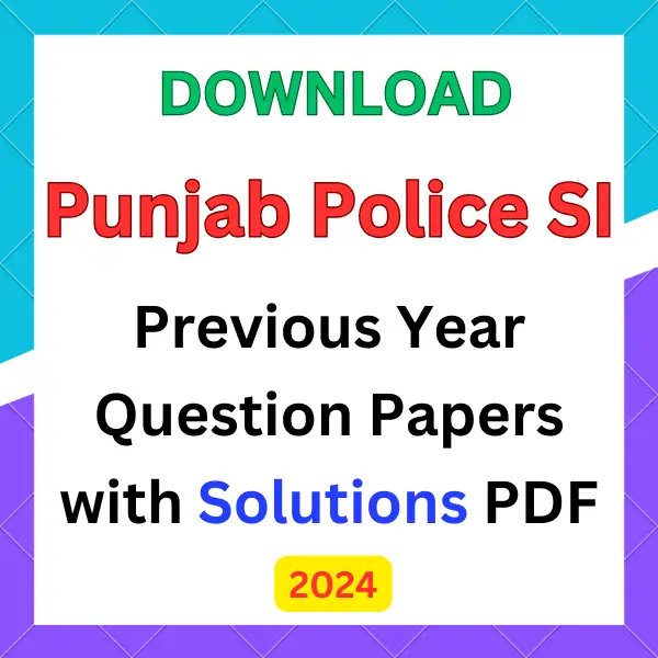 Punjab Police SI previous year question papers