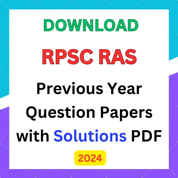 RPSC RAS pre & mains previous year paper with solution pdf