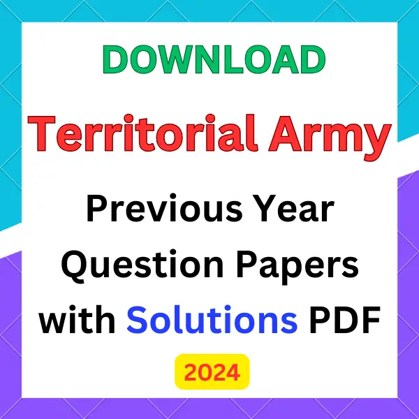 Territorial Army previous year question papers