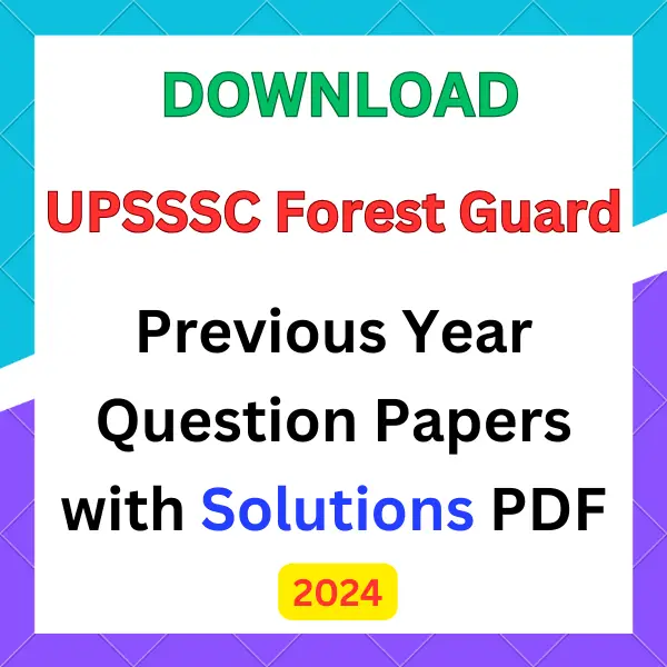 UPSSSC Forest Guard previous year question papers