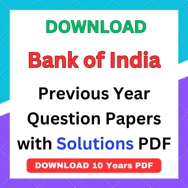 Bank of India previous year question papers pdf
