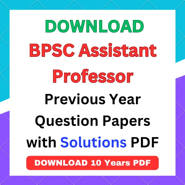 BPSC Assistant Professor question papers pdf