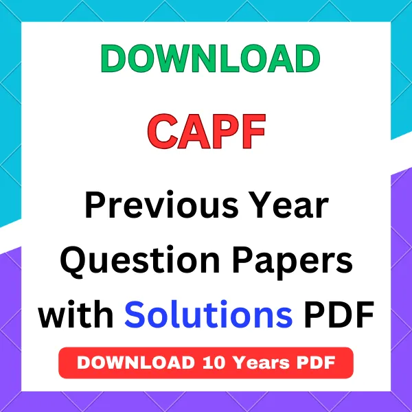 upsc capf previous year question papers with answers pdf