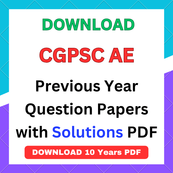 CGPSC AE Previous Year Question Papers pdf