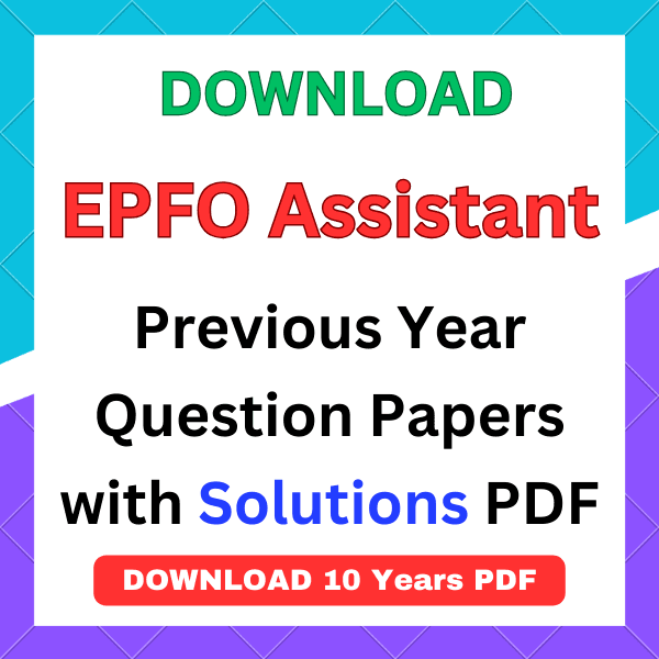 UPSC EPFO personal assistant previous year question paper with solution pdf