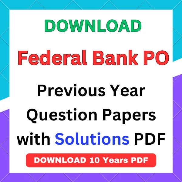 Federal Bank previous year question papers with answers pdf