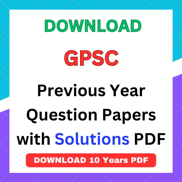 GPSC previous year question paper with solution pdf