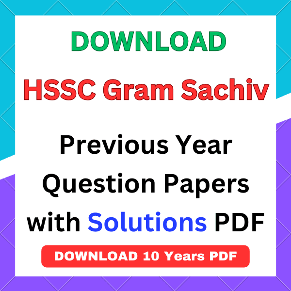 HSSC Gram Sachiv previous year question papers pdf