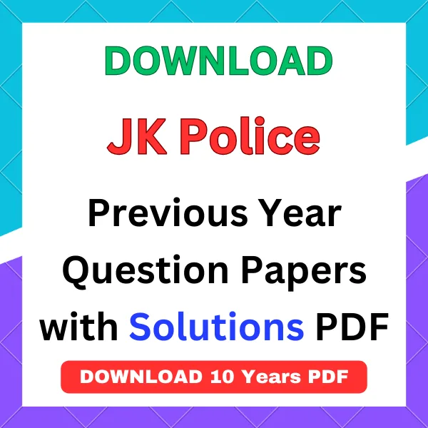 JK Police previous year question papers pdf