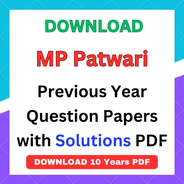 MP Patwari Previous Year Question Papers pdf