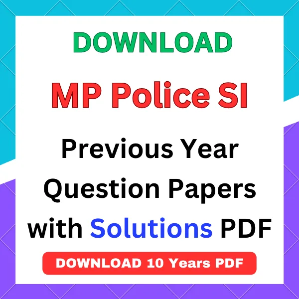 MP SI previous year question papers with answers pdf