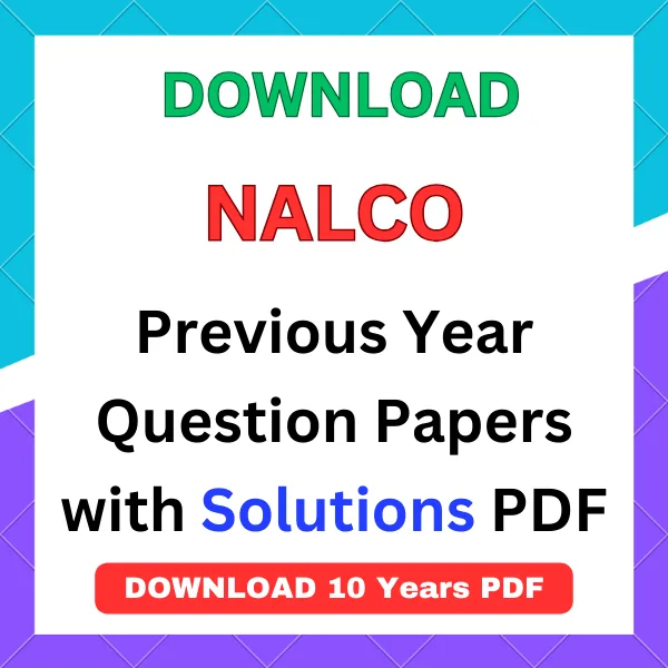 NALCO previous year question papers pdf