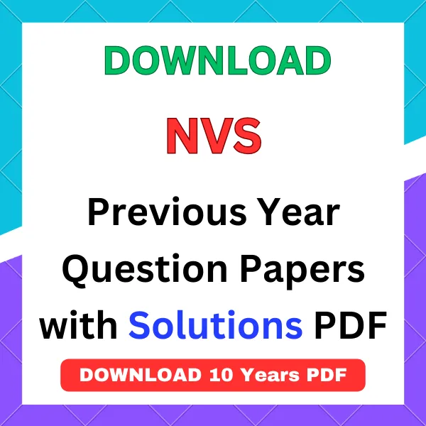NVS previous year question papers