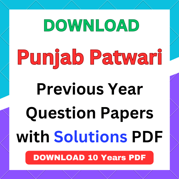 Punjab Patwari previous year question paper pdf with answer