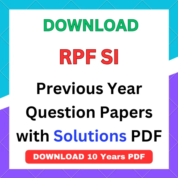 rpf si previous year question paper pdf download in hindi