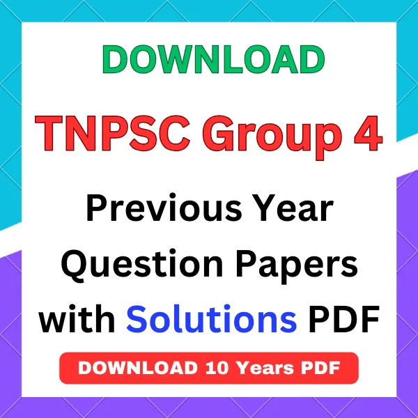 TNPSC Group 4 previous year question papers with answers in tamil pdf