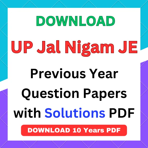 UP Jal Nigam JE previous year question papers pdf
