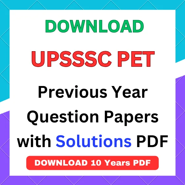 UPSSSC PET Previous Year Question Papers with solution pdf