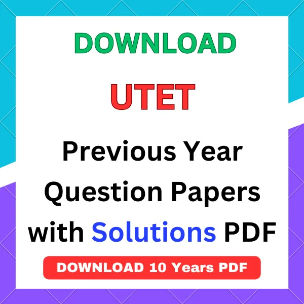 UTET previous year question papers with answers pdf