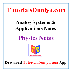 analog systems and applications cbcs kalyani book