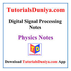 Digital Signal Processing Notes PDF