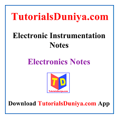 Electronic Instrumentation Notes PDF