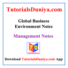 Global Business Environment Notes PDF