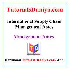 International Supply Chain Management Notes PDF