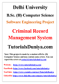 Criminal Record Management System Software Engineering Project PDF