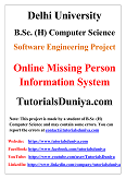 Online Missing Person Information System Software Engineering Project PDF