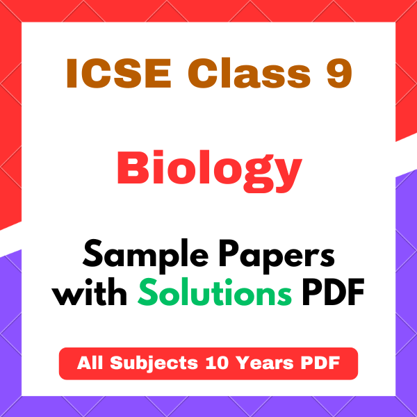 ICSE Class 9 Biology Sample Papers 2026