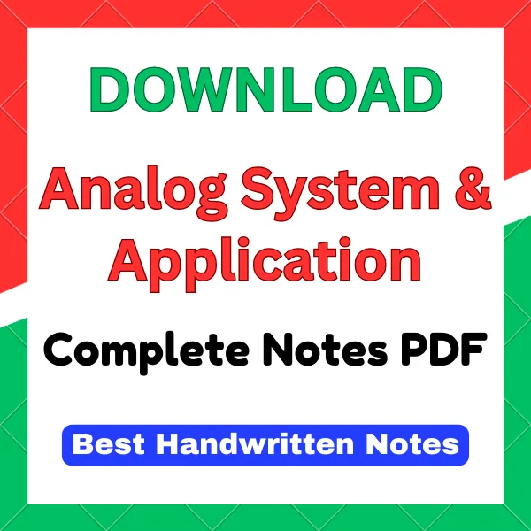 analog system and application notes pdf