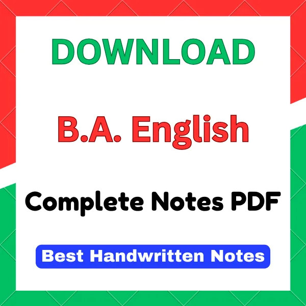 DU SOL BA English Notes PDF FREE Download BA English Notes pdf