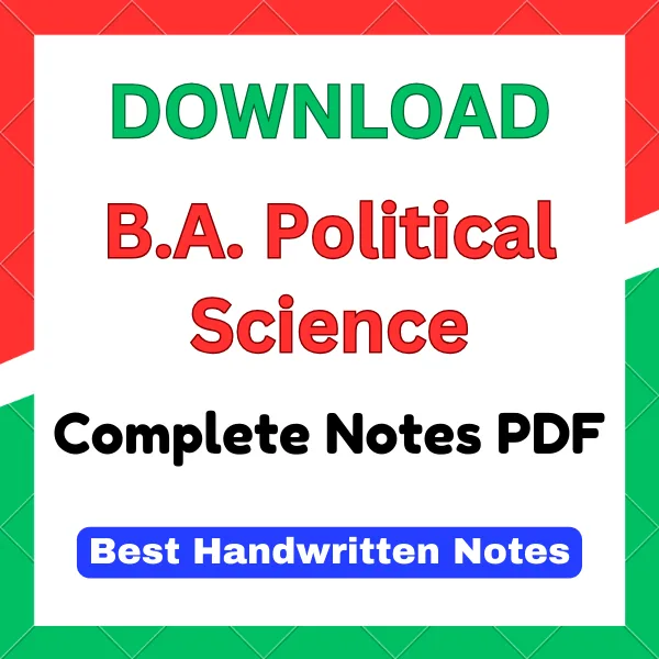 BA Political Science Notes pdf