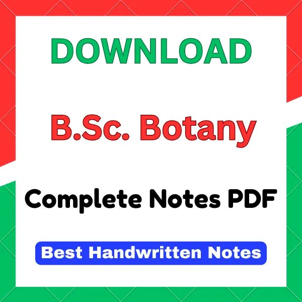 BSc Botany Notes pdf