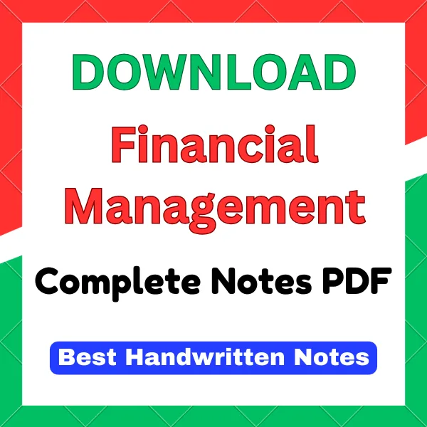 Financial Management Handwritten Notes PDF