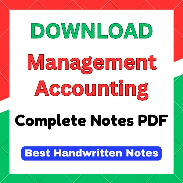 Management Accounting Handwritten Notes PDF