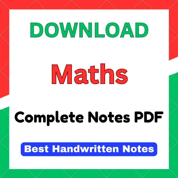Bsc Maths Notes PDF FREE Download All Subjects bsc maths notes pdf