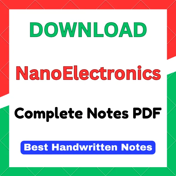 nanoelectronics notes pdf nanoelectronics notes pdf
